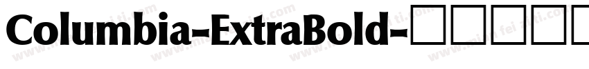 Columbia-ExtraBold字体转换