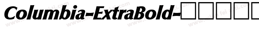 Columbia-ExtraBold字体转换