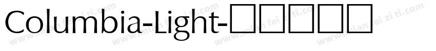Columbia-Light字体转换