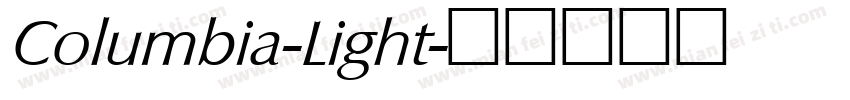 Columbia-Light字体转换
