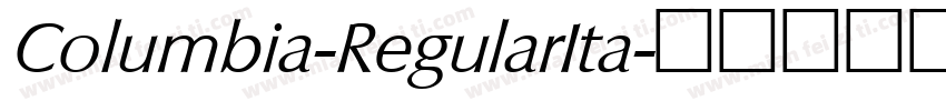 Columbia-RegularIta字体转换