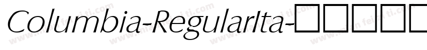 Columbia-RegularIta字体转换