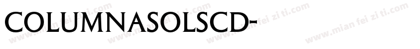 ColumnaSolSCD字体转换
