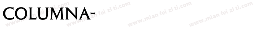 columna字体转换