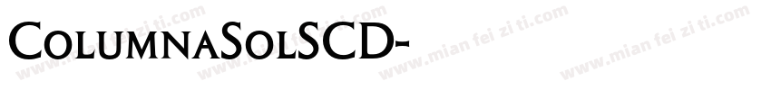 ColumnaSolSCD字体转换