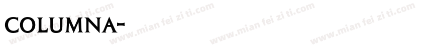 columna字体转换