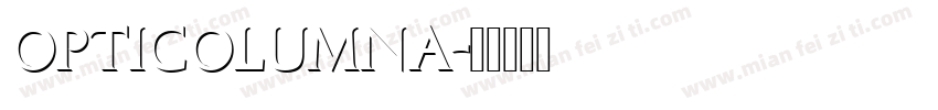 OPTIColumna字体转换