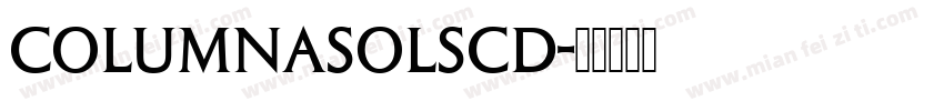 ColumnaSolSCD字体转换