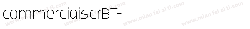 commerciaiscrBT字体转换