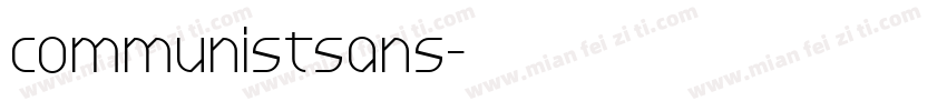 communistsans字体转换