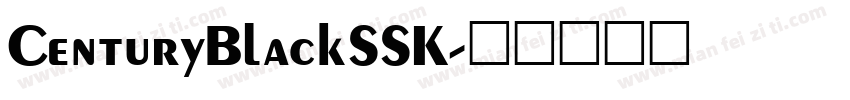 CenturyBlackSSK字体转换