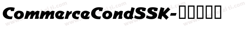 CommerceCondSSK字体转换