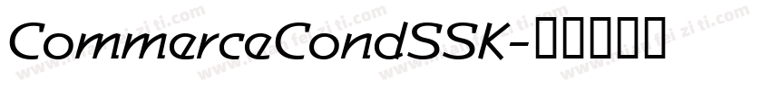 CommerceCondSSK字体转换