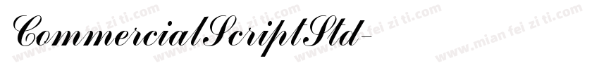 CommercialScriptStd字体转换
