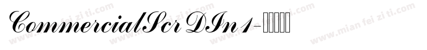 CommercialScrDIn1字体转换