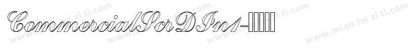 CommercialScrDIn1字体转换