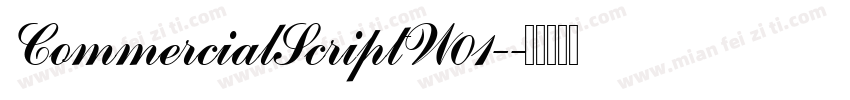 CommercialScriptW01-字体转换