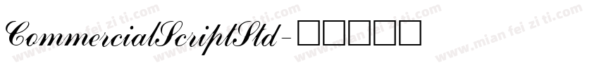 CommercialScriptStd字体转换