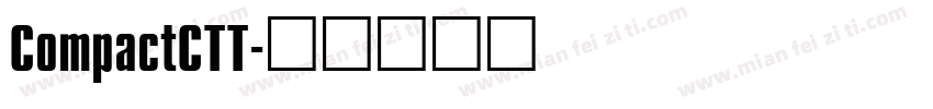 CompactCTT字体转换