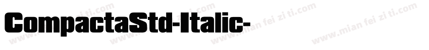 CompactaStd-Italic字体转换