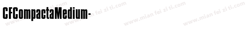 CFCompactaMedium字体转换