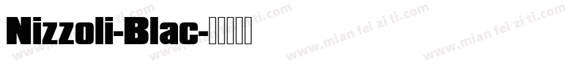 Nizzoli-Blac字体转换