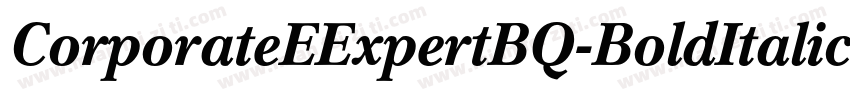 CorporateEExpertBQ-BoldItalicOsF字体转换