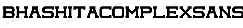 BhashitaComplexSans字体转换