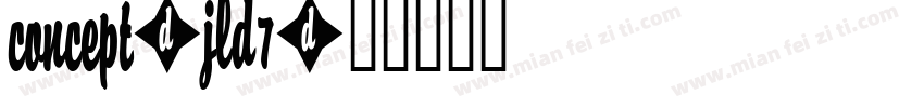 Concept-JLd7字体转换
