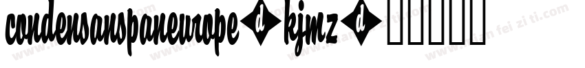 Condensanspaneurope-KJmZ字体转换