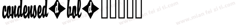 Condensed-bol字体转换