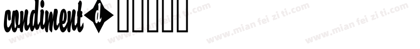 Condiment字体转换