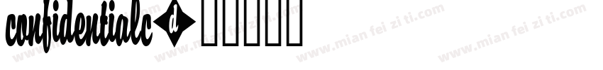 ConfidentialC字体转换