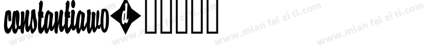 ConstantiaW0字体转换
