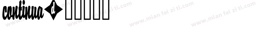 Continua字体转换