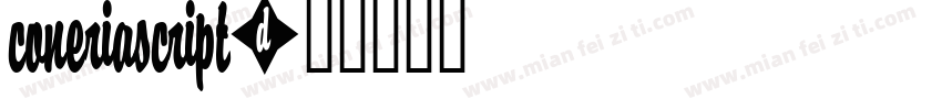 coneriascript字体转换