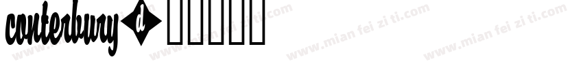 conterbury字体转换