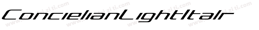 ConcielianLightItali字体转换