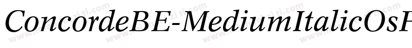ConcordeBE-MediumItalicOsF字体转换