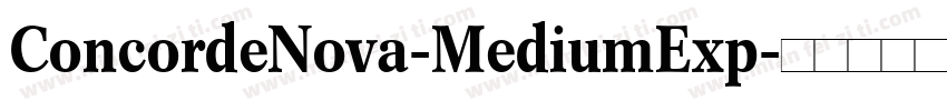 ConcordeNova-MediumExp字体转换