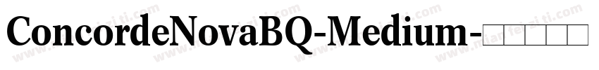 ConcordeNovaBQ-Medium字体转换