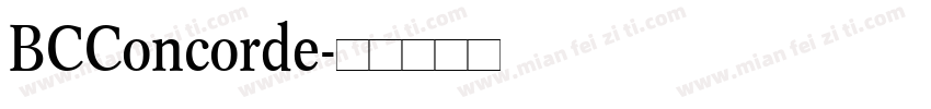 BCConcorde字体转换