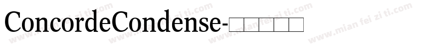 ConcordeCondense字体转换