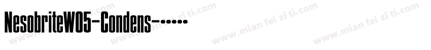 NesobriteW05-Condens字体转换