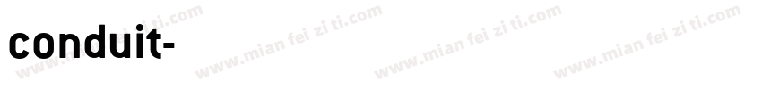 conduit字体转换