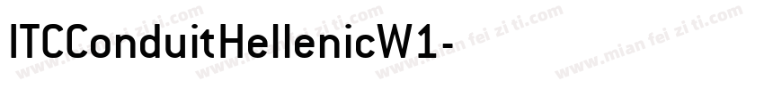 ITCConduitHellenicW1字体转换