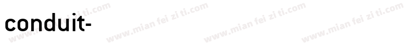 conduit字体转换