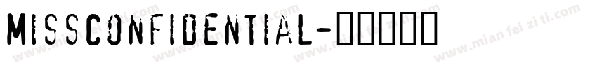 MissConfidential字体转换
