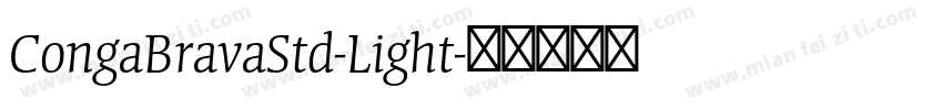 CongaBravaStd-Light字体转换