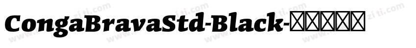 CongaBravaStd-Black字体转换